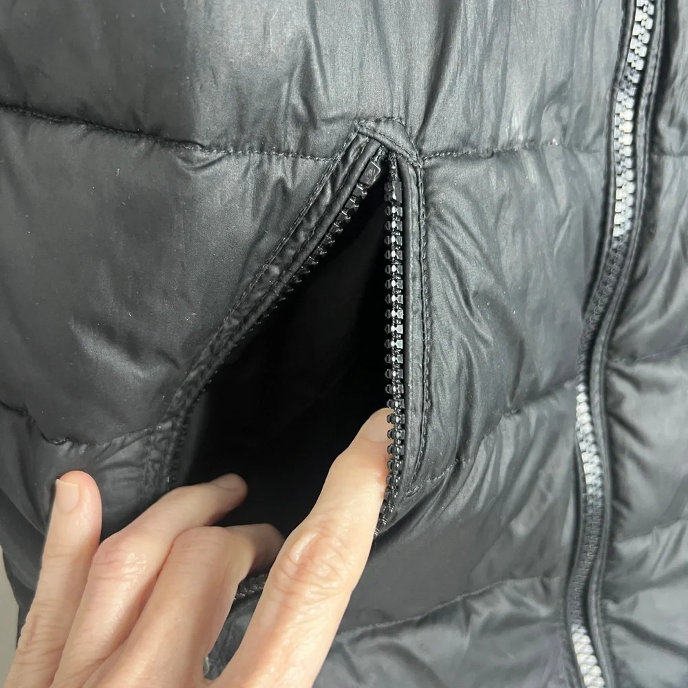 Polo‎ Ralph Lauren Boys Size M(10-12) Black Detachable Hood Puffer Patch Coat
